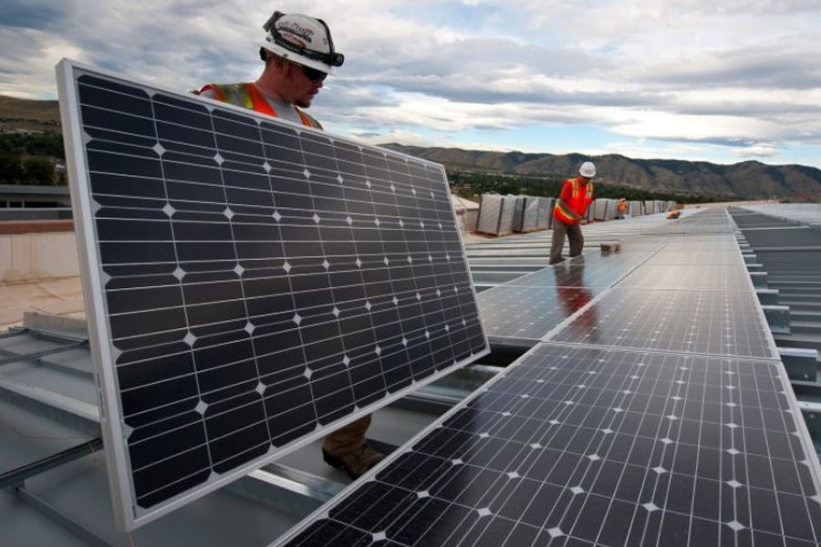 Sončna elektrarna paneli